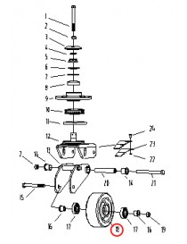 Balanční kolo pro elektrický vysokozdvižný vozík CDD10R