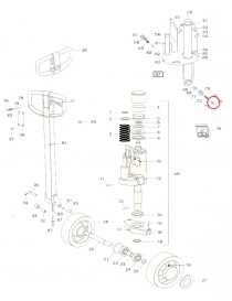 Díl ventilu pro paletový vozík BT