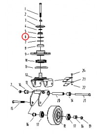Těsnění balančního kola pro elektrický vysokozdvižný vozík CDD10R