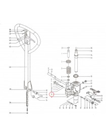 Hydraulická jednotka pro paletový vozík M25. Řada BFC6-III