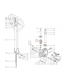 Hlavní pružina pro paletový vozík M25. Řada BFC6-III