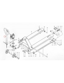 Kompletní rukojeť pro paletový vozík M25. Řada BFC6-III