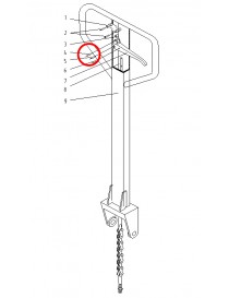 Pružný kolík pro ruční vysokozdvižný vozík SDJ