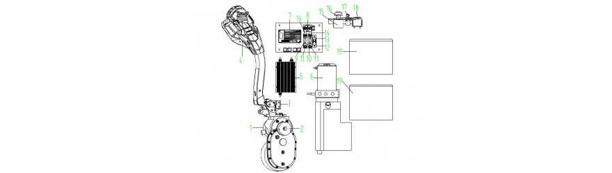 Náhradní díly pro elektrický vysokozdvižný vozík CDD10R-E