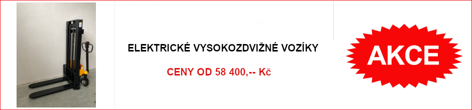 Vysokozdvižné elektrické paletové vozíky